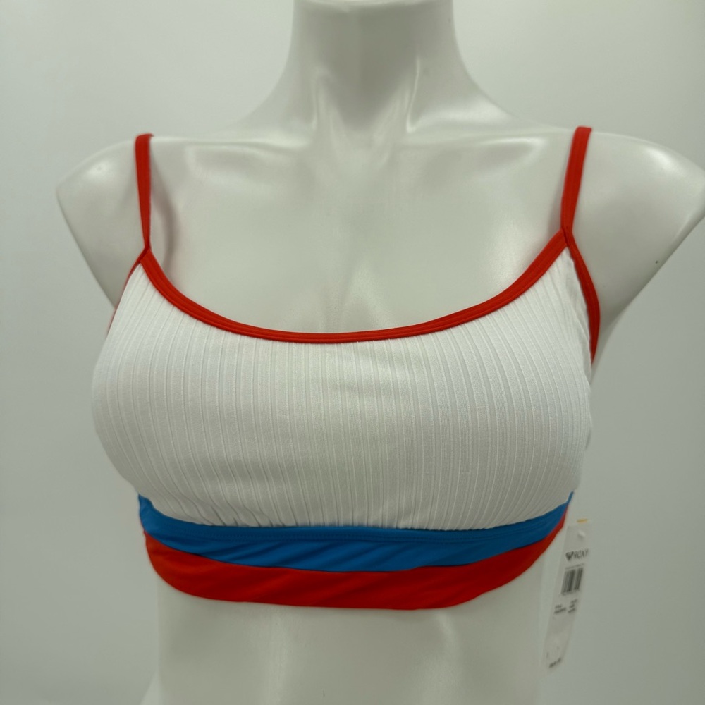 Roxy White and Red Bikini Swimwear